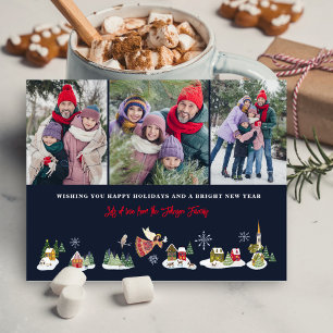 Cartes Pour Fêtes Annuelles Ange Paix sur Terre Photo Noël 3 Photos