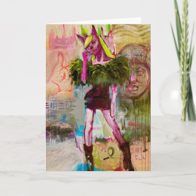 Cartes Pour Fêtes Annuelles Ange perdu (Devant)