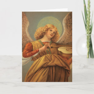 Cartes Pour Fêtes Annuelles Ange Renaissance Jouer Violon Melozzo da Forli