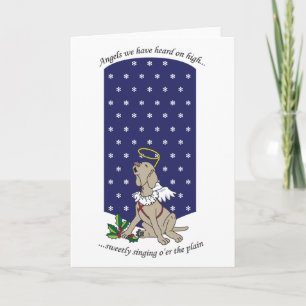 Cartes Pour Fêtes Annuelles Ange Weimaraner de Noël