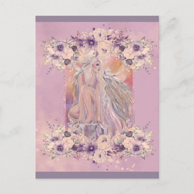 Cartes Pour Fêtes Annuelles Angel au soleil du matin par Renee Lavoie (Devant)
