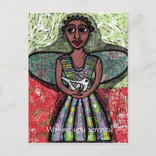 Cartes Pour Fêtes Annuelles Angel de solidarité (Devant)