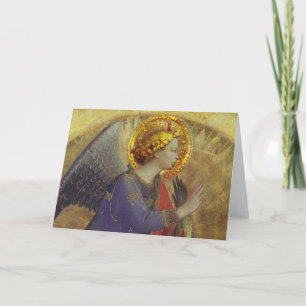 Cartes Pour Fêtes Annuelles Angel en or