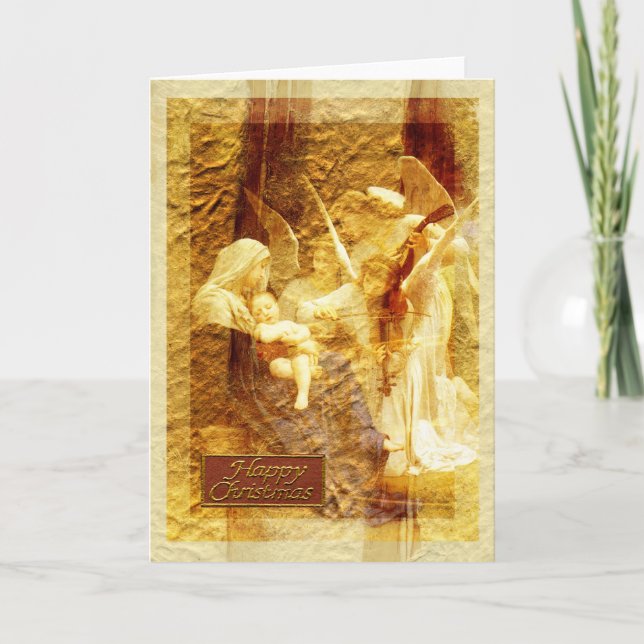 Cartes Pour Fêtes Annuelles Angel Love Christmas (Devant)