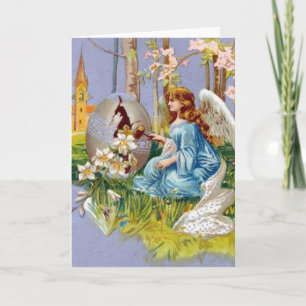 Cartes Pour Fêtes Annuelles Angel Ouverture D'Un Oeuf De Pâques