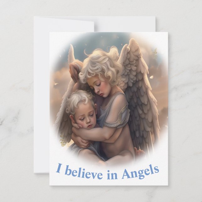 Cartes Pour Fêtes Annuelles Anges (Devant)