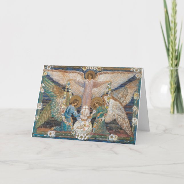 Cartes Pour Fêtes Annuelles Anges de Noël (Devant)