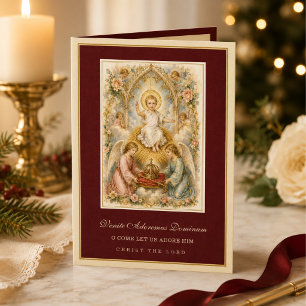 Cartes Pour Fêtes Annuelles Anges de Noël catholiques vintage et Enfant Jésus