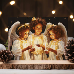 Cartes Pour Fêtes Annuelles Anges de Noël pour les enfants africains