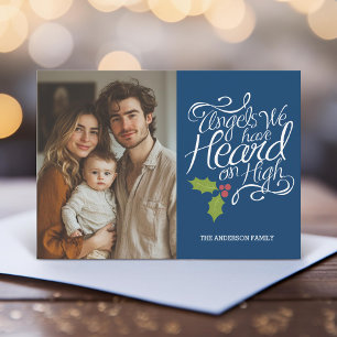 Cartes Pour Fêtes Annuelles Anges que nous avons entendus - Photo de Noël fant