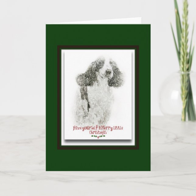 Cartes Pour Fêtes Annuelles Anglais Cocker Spaniel (Devant)