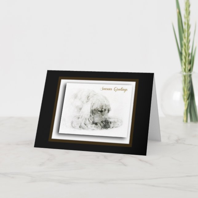 Cartes Pour Fêtes Annuelles Anglais Cocker Spaniel (Devant)