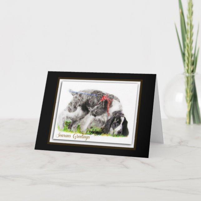 Cartes Pour Fêtes Annuelles Anglais Springer Spaniel (Devant)