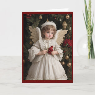 Cartes Pour Fêtes Annuelles Angle de Noël victorien vintage