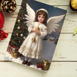 Cartes Pour Fêtes Annuelles Angle de Noël victorien vintage