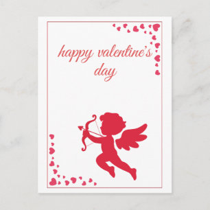 Cartes Pour Fêtes Annuelles Angle romantique de l'amour Cupide Saint-Valentin