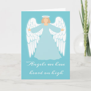 Cartes Pour Fêtes Annuelles Angle turquoise