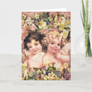 Cartes Pour Fêtes Annuelles Angles vintages