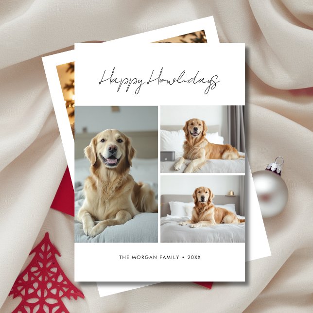 Cartes Pour Fêtes Annuelles Animaux de compagnie Happy Howlidays Chien Noël Sa (Créateur téléchargé)
