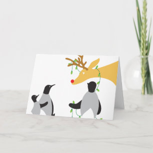 Cartes Pour Fêtes Annuelles Animaux de Noël