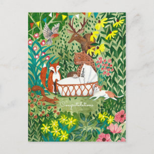 Cartes Pour Fêtes Annuelles Animaux vert jungle   Nouvelles Félicitations pour
