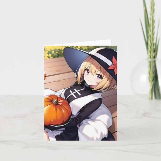 Cartes Pour Fêtes Annuelles Anime d'action de grâces C - AI (Devant)