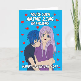Cartes Pour Fêtes Annuelles Anime Manga " Bonne Saint Valentin "
