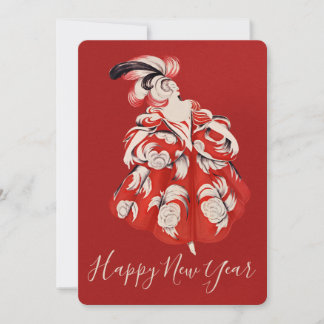 Cartes Pour Fêtes Annuelles Anisette Red New Year 