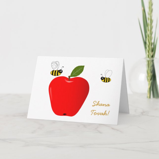 Cartes Pour Fêtes Annuelles Année juive de Rosh Hashanah nouvelle (Devant)