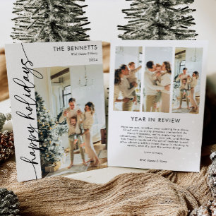 Cartes Pour Fêtes Annuelles Année Minimaliste Moderne En Revue