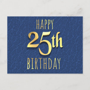 Cartes Pour Fêtes Annuelles Anniversaire 25 ans