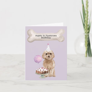 Cartes Pour Fêtes Annuelles Anniversaire de Cockapoo