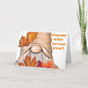 CARTES POUR FÊTES ANNUELLES ANNIVERSAIRE DE L'AUTOMNE SOUHAITE À MA FEMME/MARI