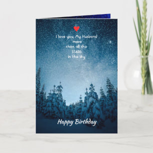 Cartes Pour Fêtes Annuelles Anniversaire de mon mari Je t'aime plus que toutes