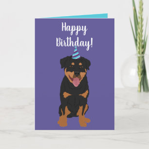 Cartes Pour Fêtes Annuelles Anniversaire de Rottweiler