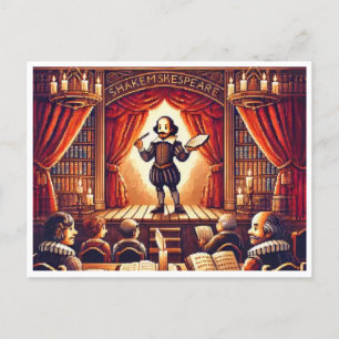 Cartes Pour Fêtes Annuelles Anniversaire de Shakespeare - 16 bits