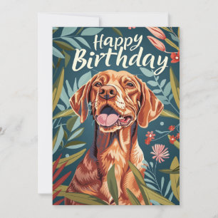 Cartes Pour Fêtes Annuelles Anniversaire de Vizsla