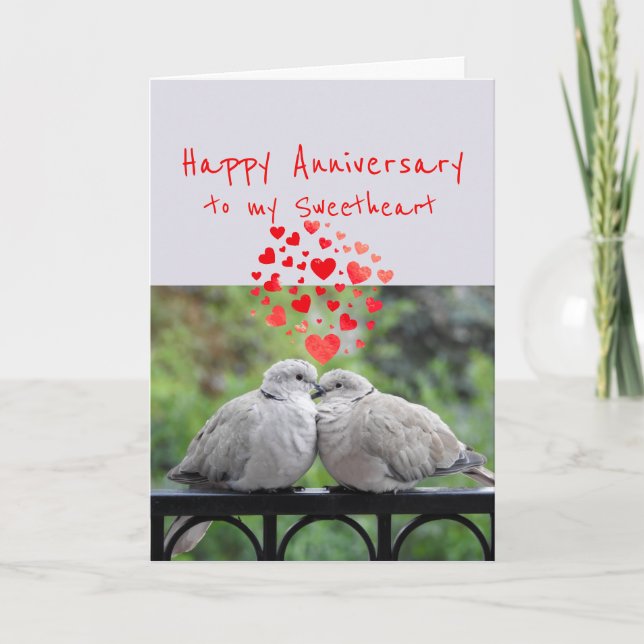 Cartes Pour Fêtes Annuelles Anniversaire heureux à mes oiseaux de (Devant)