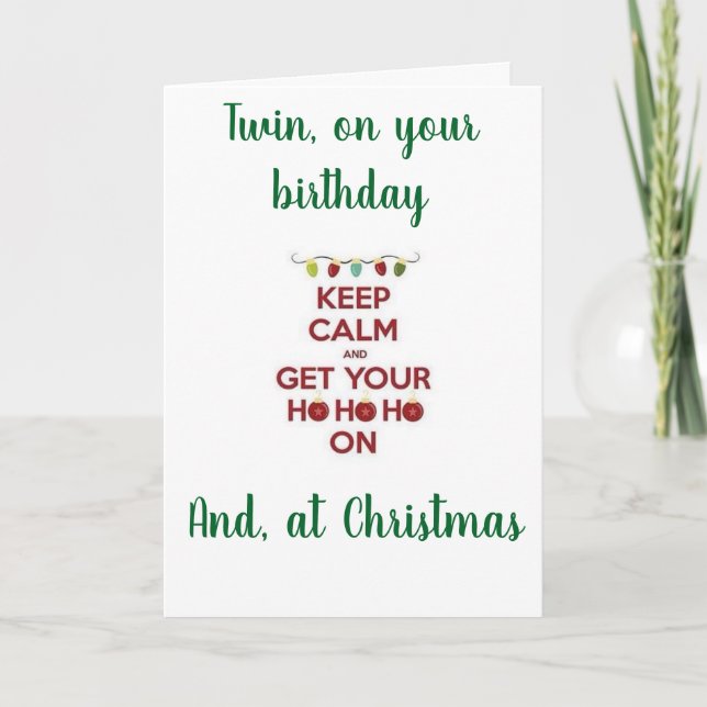 CARTES POUR FÊTES ANNUELLES ***ANNIVERSAIRE JURIDIQUE** À ***NOËL*** (Devant)