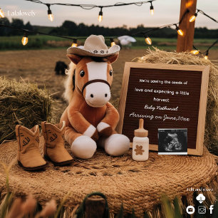Cartes Pour Fêtes Annuelles Annonce de grossesse au thème adorable de la ferme