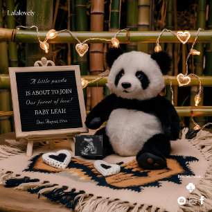 Cartes Pour Fêtes Annuelles Annonce de grossesse Peluche Panda Adorable