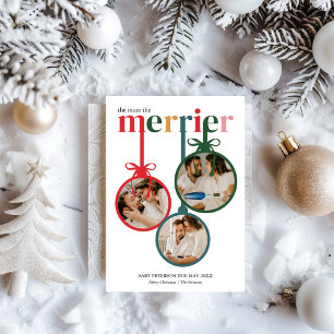 Cartes Pour Fêtes Annuelles Annonce de grossesse pour Noël : Plus on est de fo