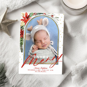 Cartes Pour Fêtes Annuelles Annonce de naissance de bébé Noël pour l'architect