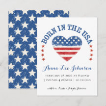 Annonce de naissance Né aux États-Unis