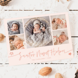 Cartes Pour Fêtes Annuelles Annonce de naissance Noël Pêche Aide de Père Noël