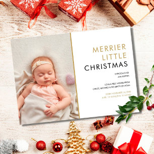 Cartes Pour Fêtes Annuelles Annonce de naissance pour un petit Noël plus joyeu