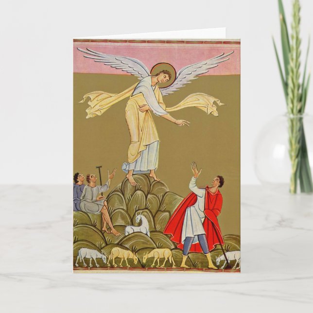 Cartes Pour Fêtes Annuelles Annonce par le maître de l'école de Reichenau (Devant)