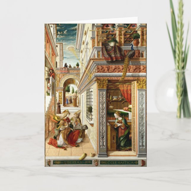 Cartes Pour Fêtes Annuelles Annunciation ,Saint Emidius and an OVNI (Devant)
