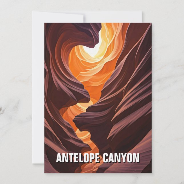 Cartes Pour Fêtes Annuelles Antelope Canyon Souvenir (Devant)