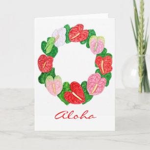 Cartes Pour Fêtes Annuelles Anthurium